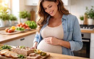femme-enceinte-cuisine-pate-aliments