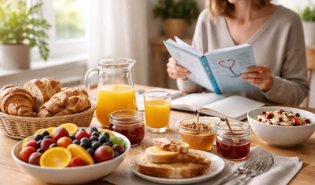 table-petit-dejeuner-fruits-lumiere-naturelle