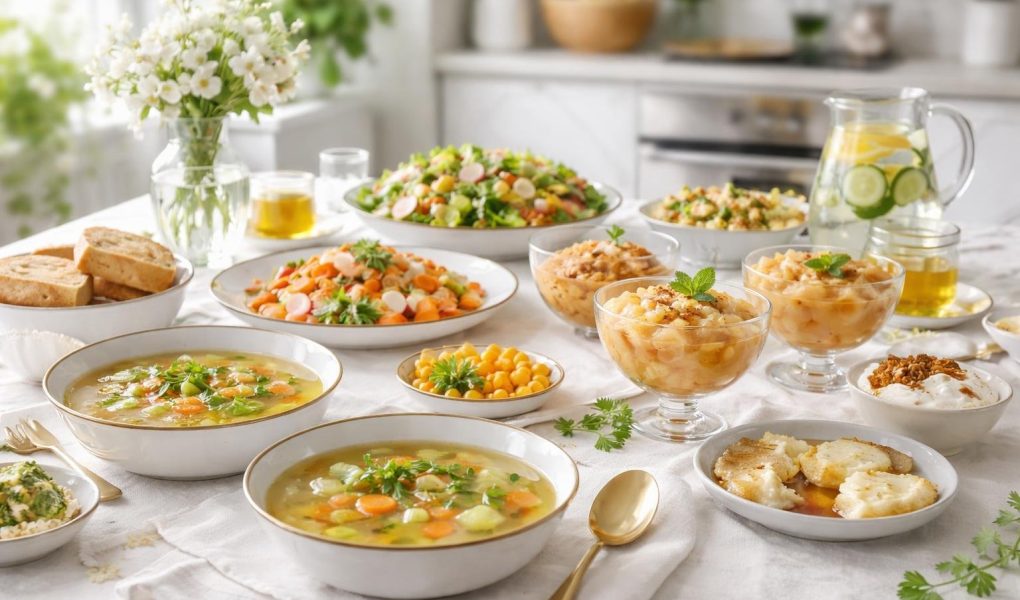 table-dressee-plats-legers-cuisine-moderne